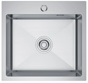 Erga HD, 1-komorový oceľový drez 480x450x210 mm, oceľová, ERG-MLS-HD4845