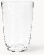 Ručne fúkané poháre na vodu Hammered, 4 ks