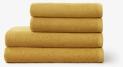 Goldea bavlnený froté uterák / osuška soft bez bordúry – horčicový 50 x 100 cm