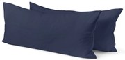 Džersejové obliečky na vankúš, 2 ks, tmavomodré