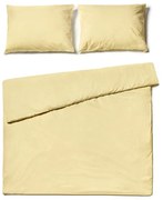 Vanilkovožlté bavlnené obliečky na dvojlôžko Bonami Selection, 200 x 220 cm
