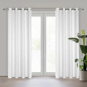 ZATEMŇOVACÍ ZÁVES NA KRÚŽKOCH ALETA 135X250 CM BIELA