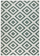 Kusový koberec Twin-Wendeteppiche 103131 grün creme – na von aj na doma, 80x150, zelená, chodba / predsieň, Hanse Home