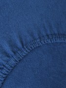 Froté plachta do postieľky 60 × 120 cm - tmavo modrá