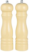 Sada 2 drevených svetložltých mlynčekov na soľ a korenie LIGHT YELLOW