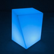 LED svietiaci stolík/taburet, 50x42 cm