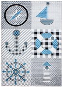 Koberce Breno Kusový koberec KIDS 510 Grey, viacfarebná,120 x 170 cm