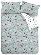 Flanelové obliečky na jednolôžko 135x200 cm Winter Scene – Bianca