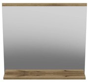 Závesná skrinka do kúpeľne vysoká Aruba 800 2D dub craft zlatý