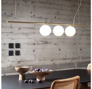 Ideal Lux - LED Luster na lanku PERLINE 3xG9/3W/230V zlatá