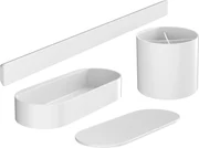 Hansgrohe WallStoris, sada do kúpeľne, biela matná, HAN-27968700