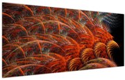 Obraz - Abstraktná imitácia peria (120x50 cm)