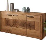 Veľká drevená komoda s 3 dvierkami, 171x40x85 cm