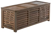Záhradný úložný box, hnedá, LADAM