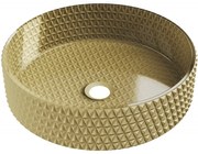 Mexen Aura sklenené umývadlo na dosku 39 x 39 cm, Zlatá - 24013950