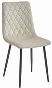 Jedálenská stolička TURIN zamat - ivory béžová