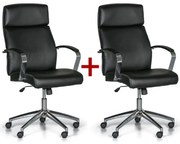 Kancelárske kreslo HOLT 1+1 ZADARMO, čierna