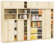 Zostava skríň MIRELLI, typ D, nadstavba, breza