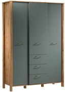 Skriňa Indygo S3D3S dub wotan-green
