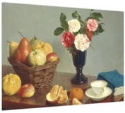 Obraz - Henri Fantin-Latour, Still  Life, reprodukcia (70x50 cm)