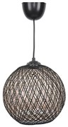 Luster na lanku JUTE 1xE27/60W/230V čierna