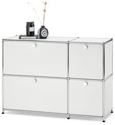 Odkladacia skrinka »CN3« so 4 výklopnými dvierkami, biela