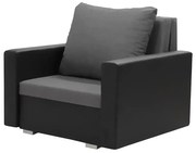 Kreslo pre 1 osobu s funkciou spania EKO Svetlo béžová/čierna