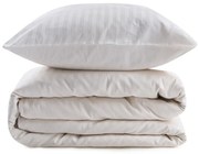 Krémovobiele obliečky na jednolôžko z bavlneného saténu 140x200 cm Lilyum – Mijolnir