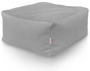 Podnožka štvorcová plyš - Svetlosivá