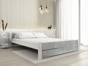 Posteľ IKAROS DOUBLE 120 x 200 cm, betón/biela Rošt: Bez roštu, Matrac: Bez matraca