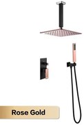 Moderný sprchový set Vattenrik Ružovo-zlatá Strop