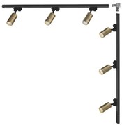 Zuma Line 3563 - Bodové svietidlo do lištového systému TUBE 6xGU10/35W/230V čierna/zlatá