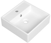 Gamma Biwu, umývadlo na dosku 380x380x125 mm, biela lesklá, GMA-UC-BIWU