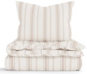 Bavlnené obliečky Natural - Prúžky béžové