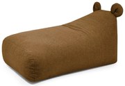 Hnedý detský sedací vak z textílie buklé Snug 130 Bear – SLOWDOWN