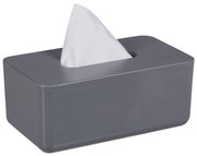 Sivý box na papierové vreckovky RelaxDays RD46931 – s bambusovým vekom, 23 cm