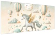 Obraz - Šťastný jednorožec (120x50 cm)