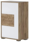 Komoda Stela Cpl1 lakovaná Tobacco Oak/Crystal White