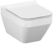 Cersanit S701-213-ECO - Závesné WC s WC sedadlom CREA keramika/biela