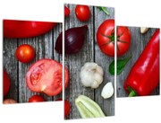 Obraz zeleniny (90x60 cm)
