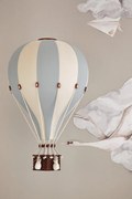 Dekoračný lietajúci balón svetlo modrá/krémová – dekorácia do detskej izby M-33cm x 20cm