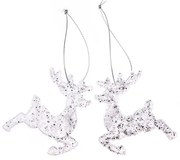 Plastové vianočné ozdoby v súprave 2 ks 7 cm – Dakls