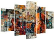 Obraz - Hudobné nástroje (150x105 cm)