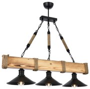 Svetlohnedé závesné svietidlo s kovovým tienidlom Kütük Yanık – Opviq lights