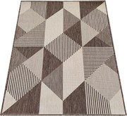 DY ZARA 16 obojstranný koberček s výšivkou, hnedý Rozmer: 120x170 cm