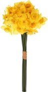 Umelá kytica Narcisky v pugete 34 cm, žltá%