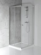 Aqualine Aqualine, AGGA štvorcová sprchová zástena 800x800mm, číre sklo, HLF808Y