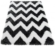 Koberec OPTIMAL 5446A biely / čierny