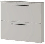 Sivobéžová závesná výklopná skrinka na topánky Utah - Germania