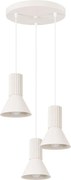 Sollux SL.1871 - Závesný luster ESTRIA na lankách 3xE14/10W/230V, priemer 30 cm, krémový